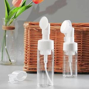 Pump Foaming Bottle Facial Skin Cleansing Silicone Skin Care Facial Soap Water Micellar Brush